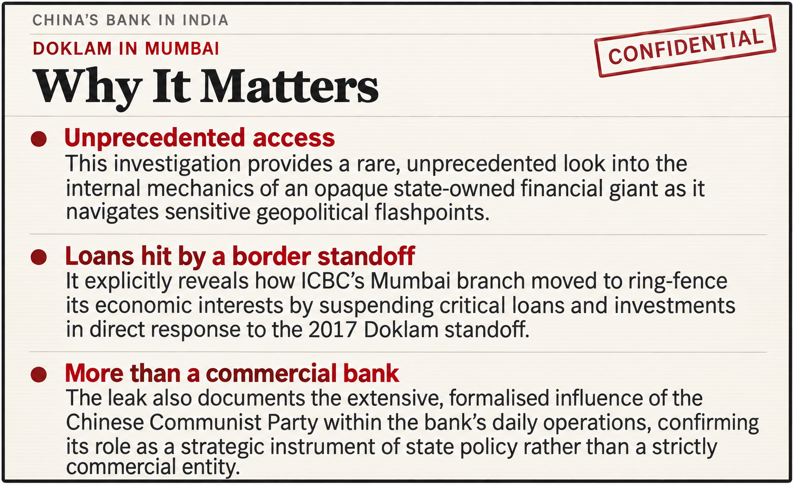 Why It Matters Graphic - China Bank Investigation