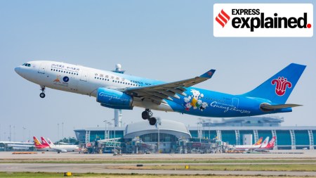 An Airbus A330-243 (B-6057) took off as Flight CZ3413 from Guangzhou to Chengdu (Wikimedia Commons)