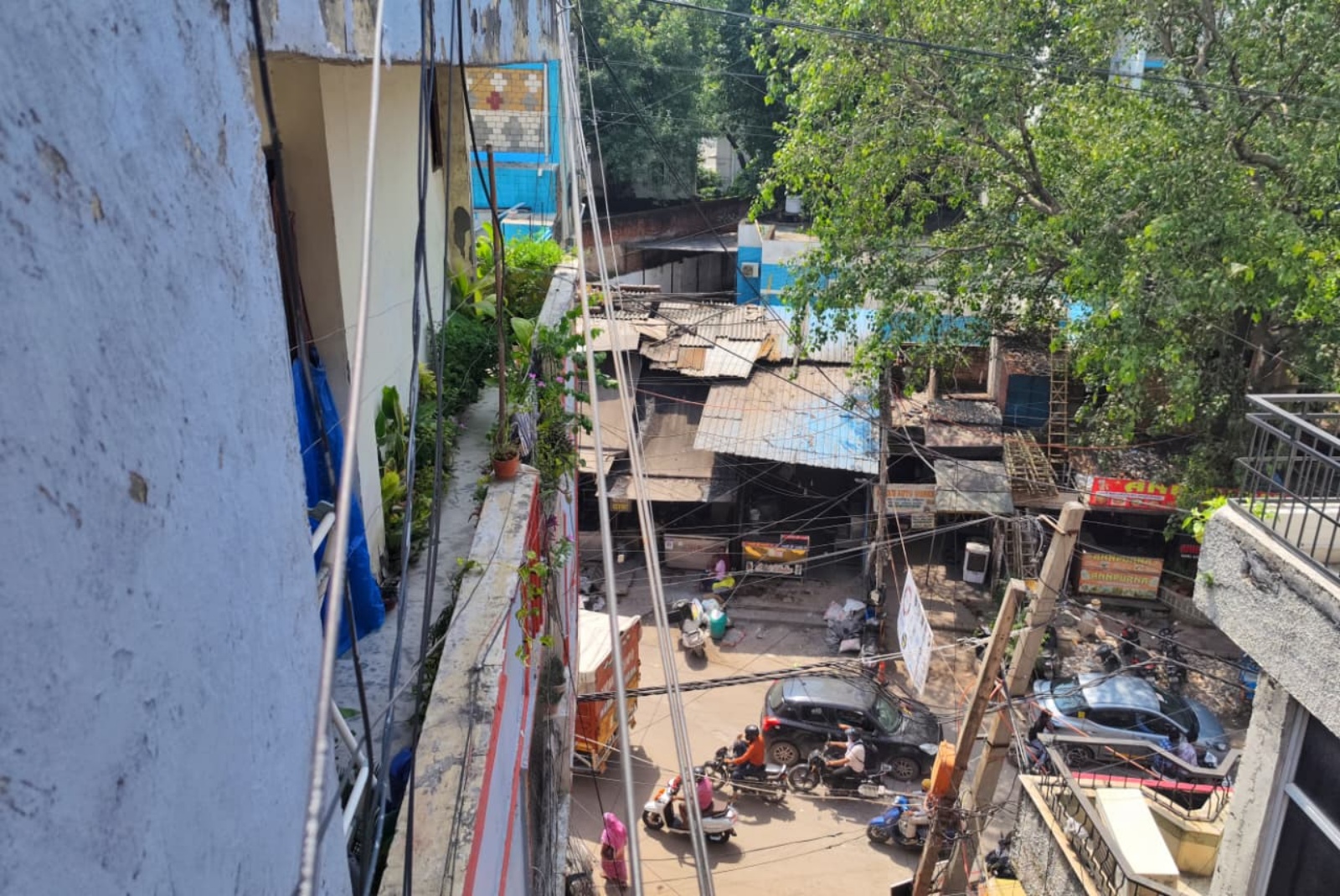 Spot where Chongtham Vikram Singh, was beaten to death after complaining about noise at a dhaba near his residence on September 6. 