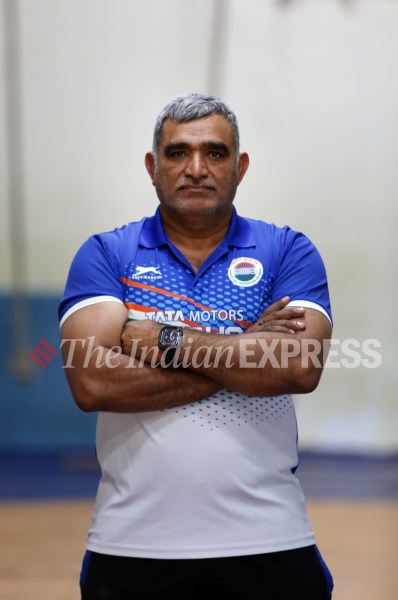 Coach Kuldeep Yadav in picture.