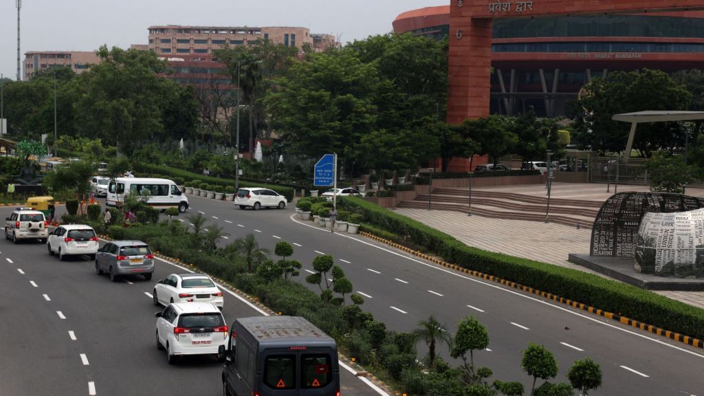 BRICS: Officials said the drones will also be used during processions, protests and the festive season to monitor arterial roads and other congestion-prone stretches as part of a larger technology-driven traffic management strategy in the Capital. (Express Photo By Amit Mehra)