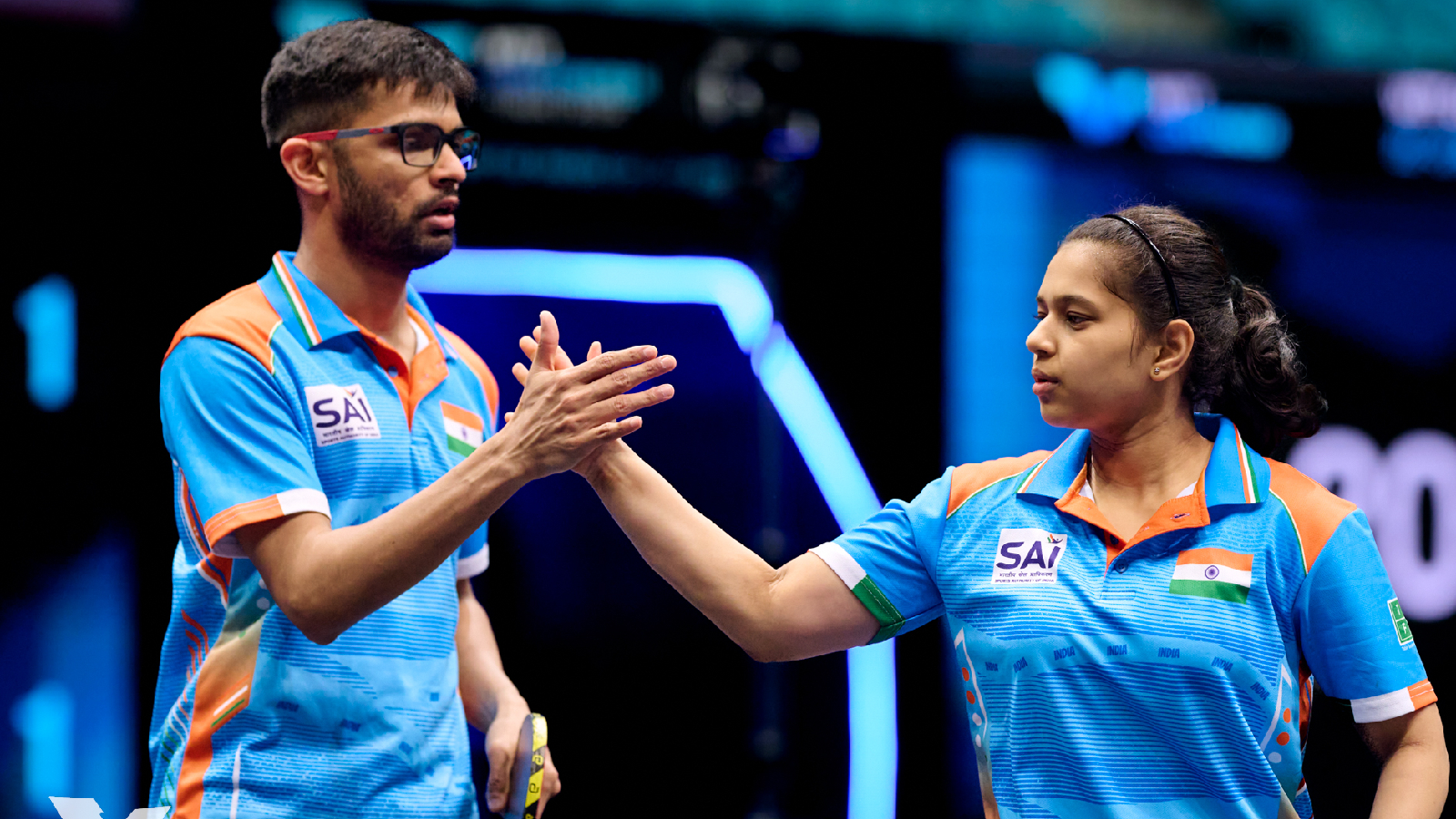 Diya (right), who won the mixed doubles Table Tennis bronze partnering Manush Shah, 25, was 12 when she started training with former India table tennis coach Engel in Germany, back in 2015. (Special Arrangement)