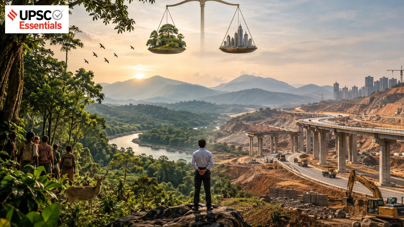 UPSC Ethics Answer Practice: Development vs Conservation dilemma | Question and Case Study