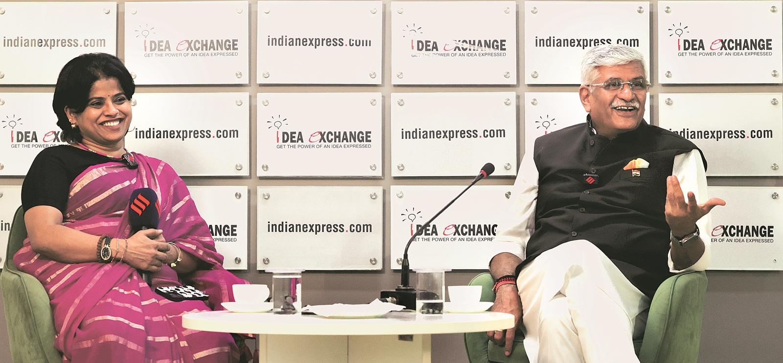Gajendra Singh Shekhawat at Idea Exchange: ‘This generation is over-powered with information. To deal with them, you have to change... In a tsunami, only flexible trees that bend can stay alive’