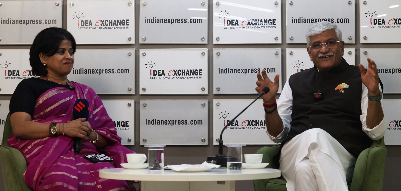 Gajendra Singh Shekhawat at Idea Exchange: ‘This generation is over-powered with information. To deal with them, you have to change... In a tsunami, only flexible trees that bend can stay alive’