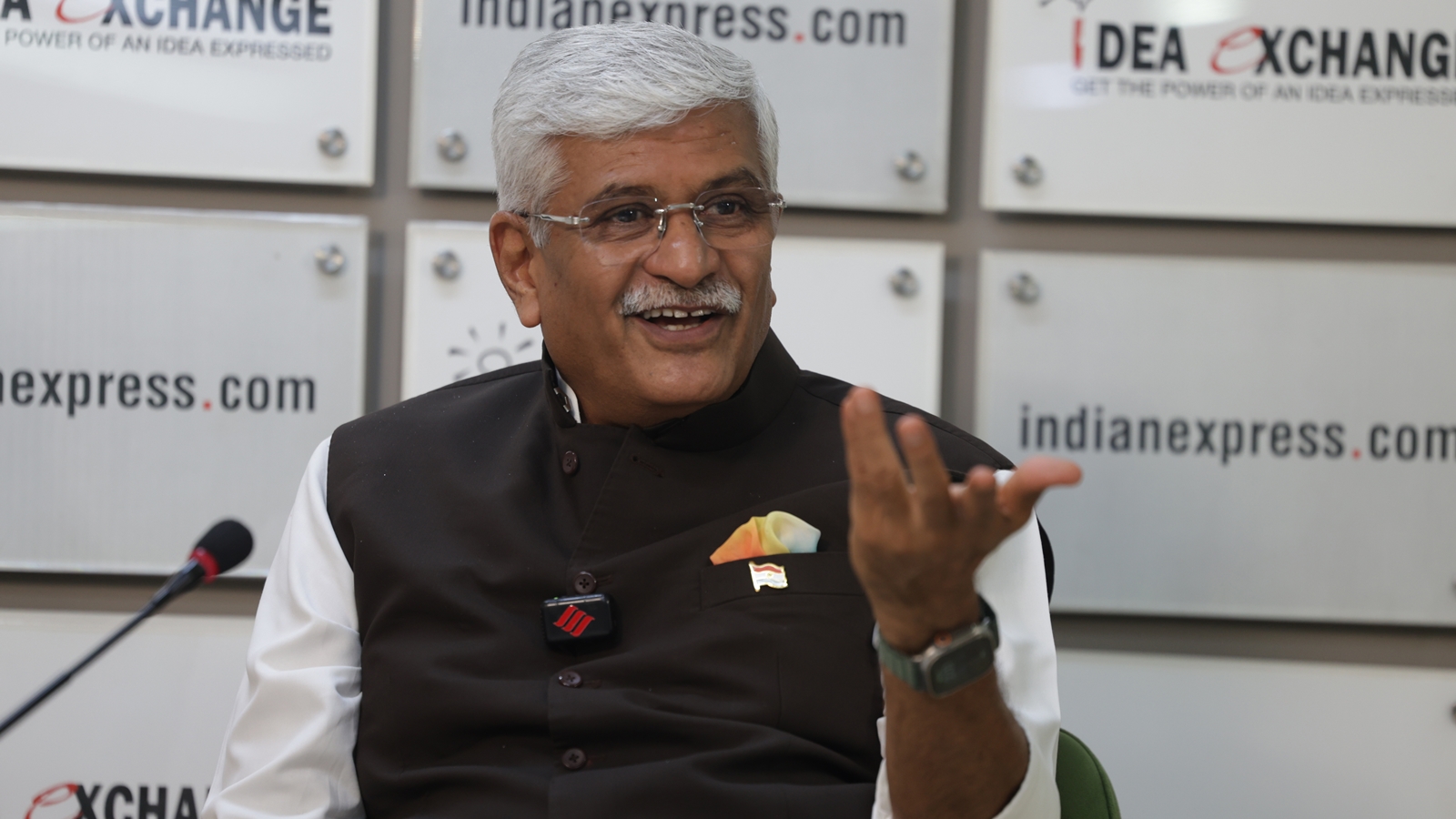 indianexpress.com - Express News Service - Gajendra Singh Shekhawat at Idea Exchange: 'This generation is over-powered with information. To deal with them, you have to change… In a tsunami, only flexible trees that bend can stay alive'