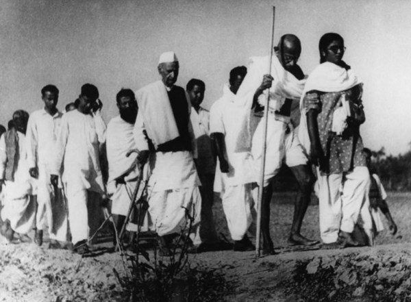 Gandhi in Noakhali (Wikimedia Commons)