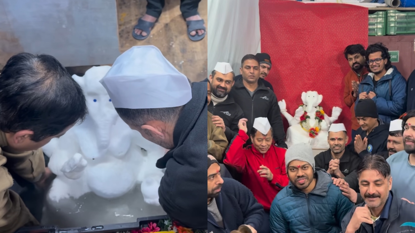 Ganesh Visarjan in Antarctica: Scientists make snow idol, perform eco-friendly immersion