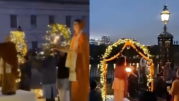 Ganga Aarti at Thames River London