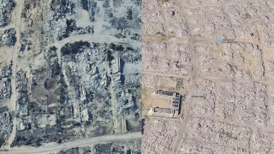 Google satellite images show scale of destruction