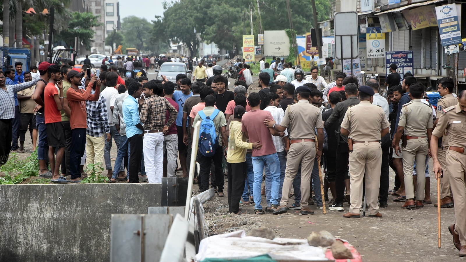 ‘Still working 12-hour shifts’: Surat textile workers protest at collector’s office