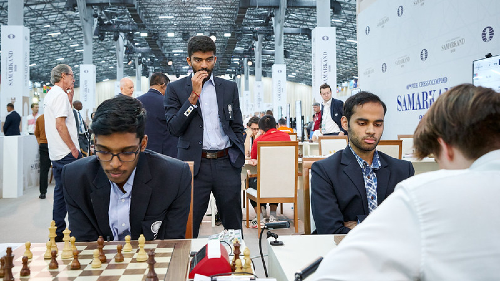 With Nihal Sarin having already split the point, and neither R Praggnanandhaa nor Arjun Erigaisi ceding an inch of ground in their stubborn, deadlocked battles, India's gold-medal defence at the 2026 Chess Olympiad was slipping away by the second.
