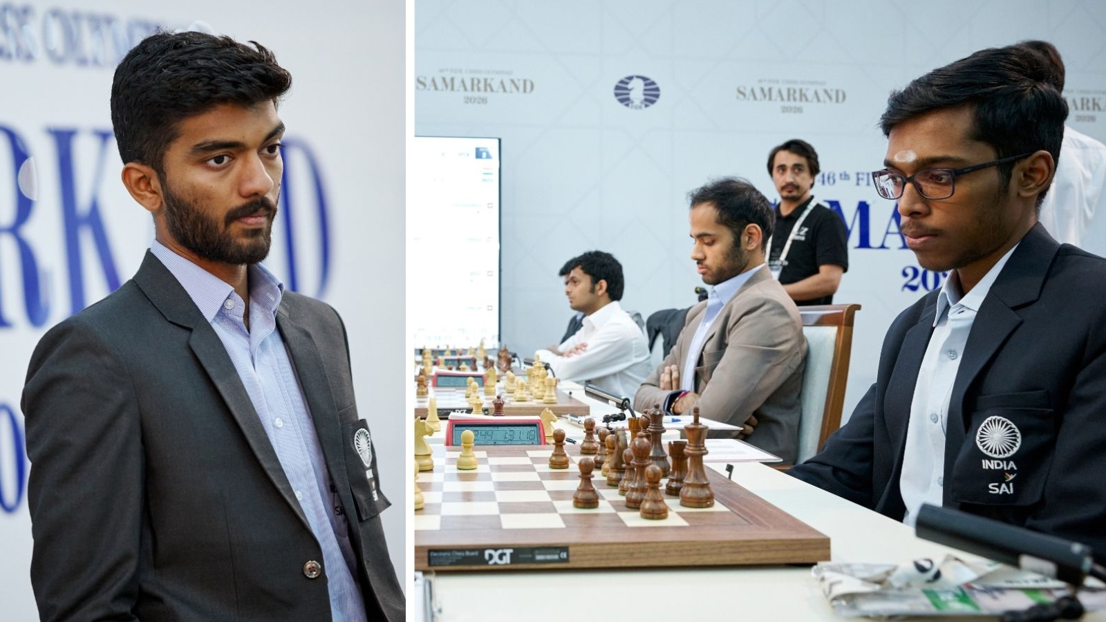 Pragg, Gukesh, Nihal power India to 3.5–0.5 sweep over Uzbek 2 to stay in gold hunt