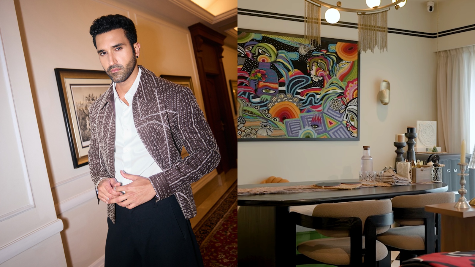 From checkered marble floors to Finnish reindeer fur: Inside Gurfateh Pirzada’s eclectic Mumbai home