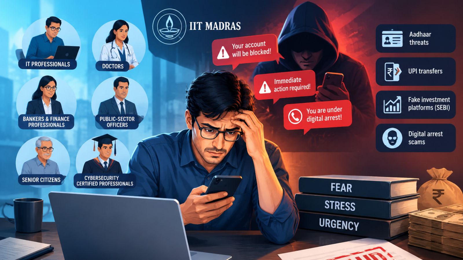‘Engineered brain freeze’: How cyber fraudsters exploit fear and stress