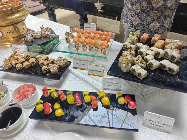 Japanese food menu being served to the Athletes. (Express Photo)