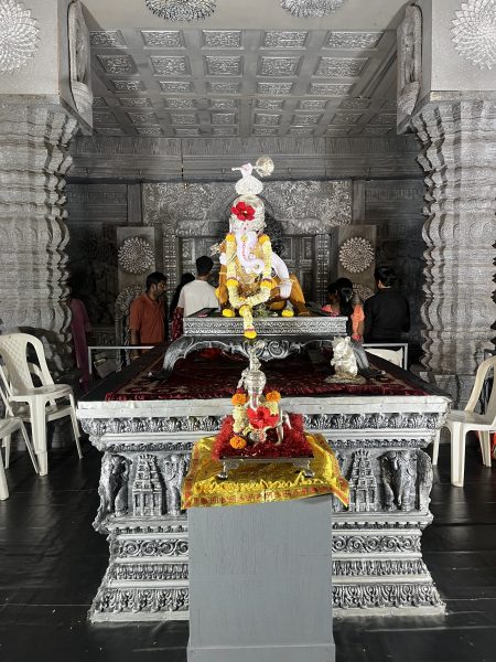 The replica draws attention to some of the defining features of Hoysala architecture. (Express Photo)