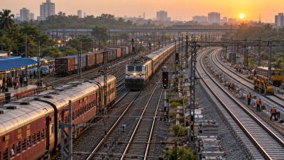 Indian Railway: The 367-km Khargpur-Bagdehi section is part of the Howrah-Mumbai HDN. (AI Generated Image)