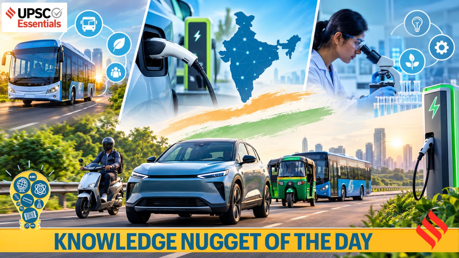 Knowledge Nugget: What NITI Aayog’s Electric Mobility Index 2025 says about states and UTs Knowledge Nugget: What NITI Aayog’s Electric Mobility Index 2025 says about states and UTs