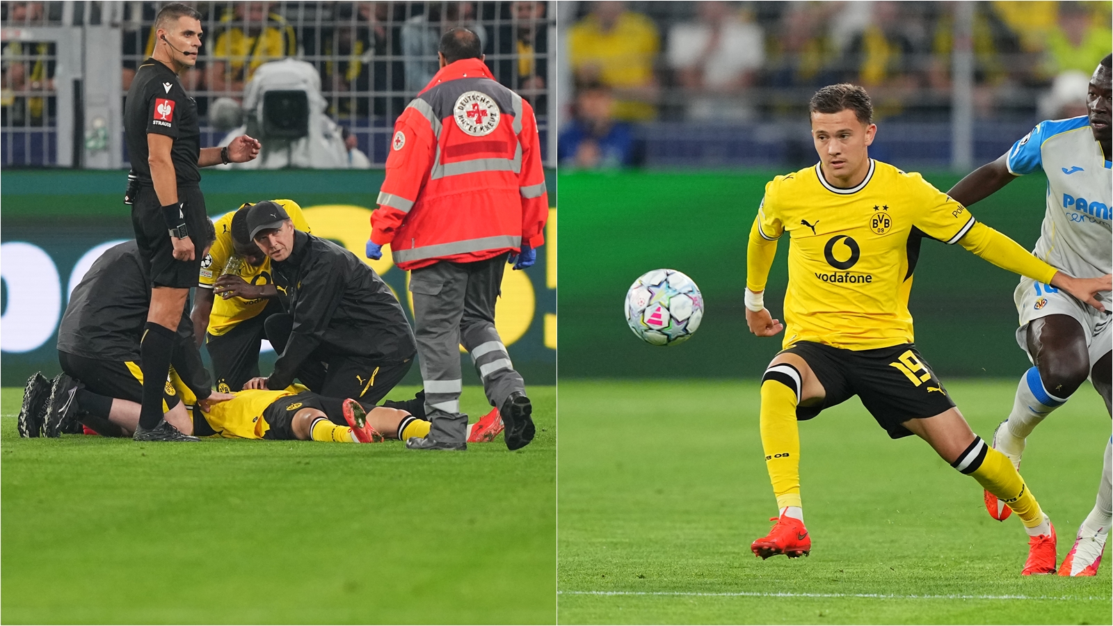 Borussia Dortmund's Konstantinos Karetsas Hospitalized After Circulatory Issues End UCL Debut