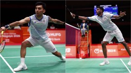 After a brilliant takedown of Japan in the quarters that ensured a bronze medal, both Lakshya Sen and Ayush Shetty couldn’t raise their levels against top Chinese, as India lost 3-1 to the serial title contenders. (Reuters)