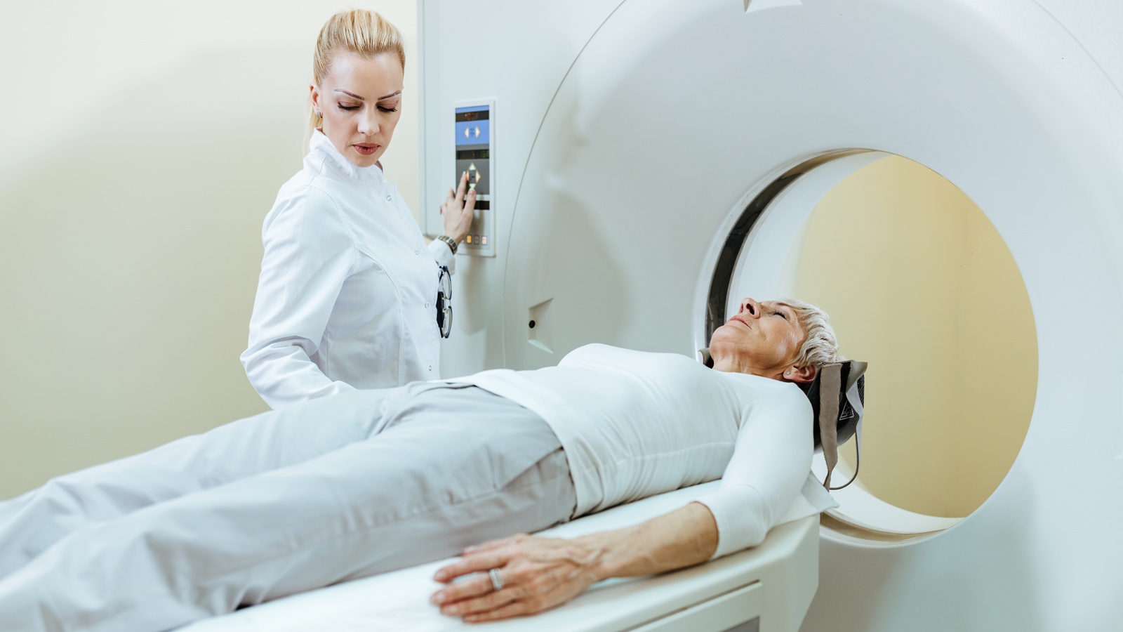 A traditional MRI scan