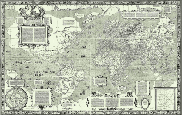 Mercator's 1569 world map. Wikimedia Commons
