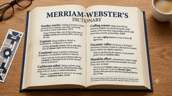 Representational image to depict new words added to Merriam-Webster’s dictionary. (Generated using AI)