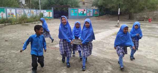 Mohd Mustafa Kamal - Students playing with ancient pots