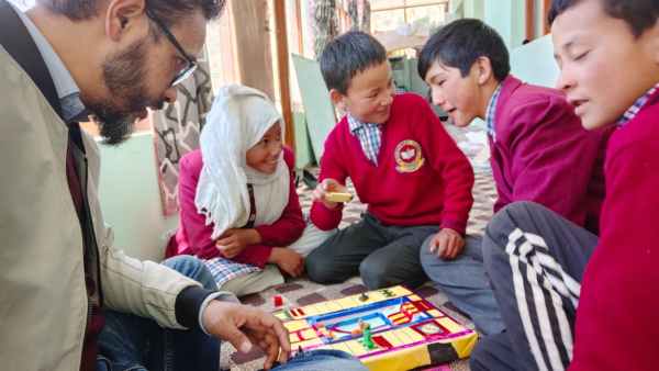 Mohd Mustafa Kamal with his students