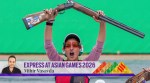 Neeru Dhanda set a new Asian Games record while clinching a gold in the women’s trap. (PTI)