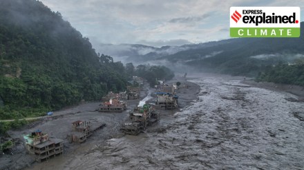 The Trishuli Bazaar area of Nuwakot district in Nepal on Sunday. AP