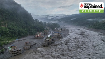 The Trishuli Bazaar area of Nuwakot district in Nepal on Sunday. AP