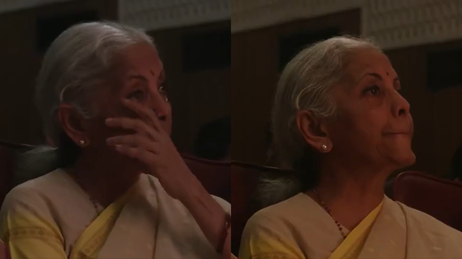 Nirmala Sitharaman tears up as MS Subbulakshmi’s song plays at Bengaluru event