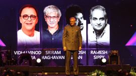 J&K Chief Minister Omar Abdullah took part in the first International Film Festival of Jammu (Express Photo by Shuaib Masoodi )