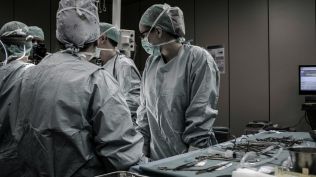 surgery: The woman had given birth to a baby boy, who is reported to be undergoing treatment at a hospital.