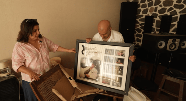 Michael Jackson signed poster