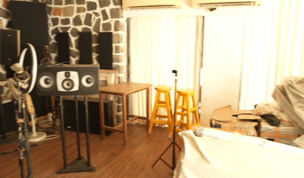 Music studio in Dadlani's house