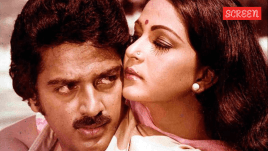 Ranbir Pushp, Rati Agnihotri and Kamal Haasan in a still from the film, Ek Duuje Ke Liye