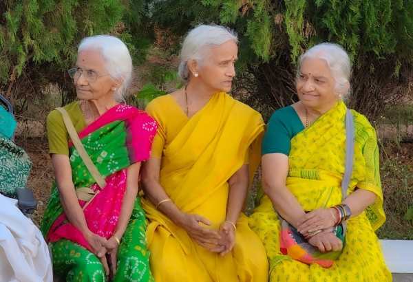 Srimathi with her friends
