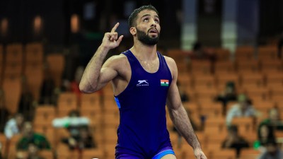 Asian Games 2026: Sujeet has spent the past year making a convincing case that he belongs among the world's best at 65kg. (UWW)