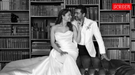 Jyotika and Suriya at their vow renewal ceremony, which they have titled "The Sequel," celebrating 20 years of marriage