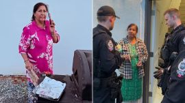 The woman has been arrested by the Surrey Police.