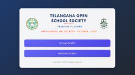 TOSS 2026 admit cards for SSC, Inter