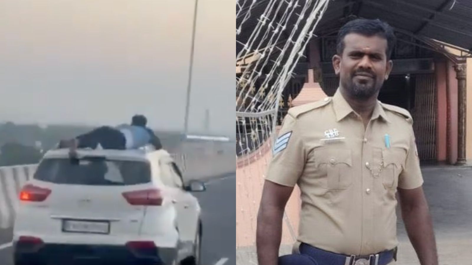 ‘Promote him’: Internet praises cop who clung to smugglers’ car roof for 40 km