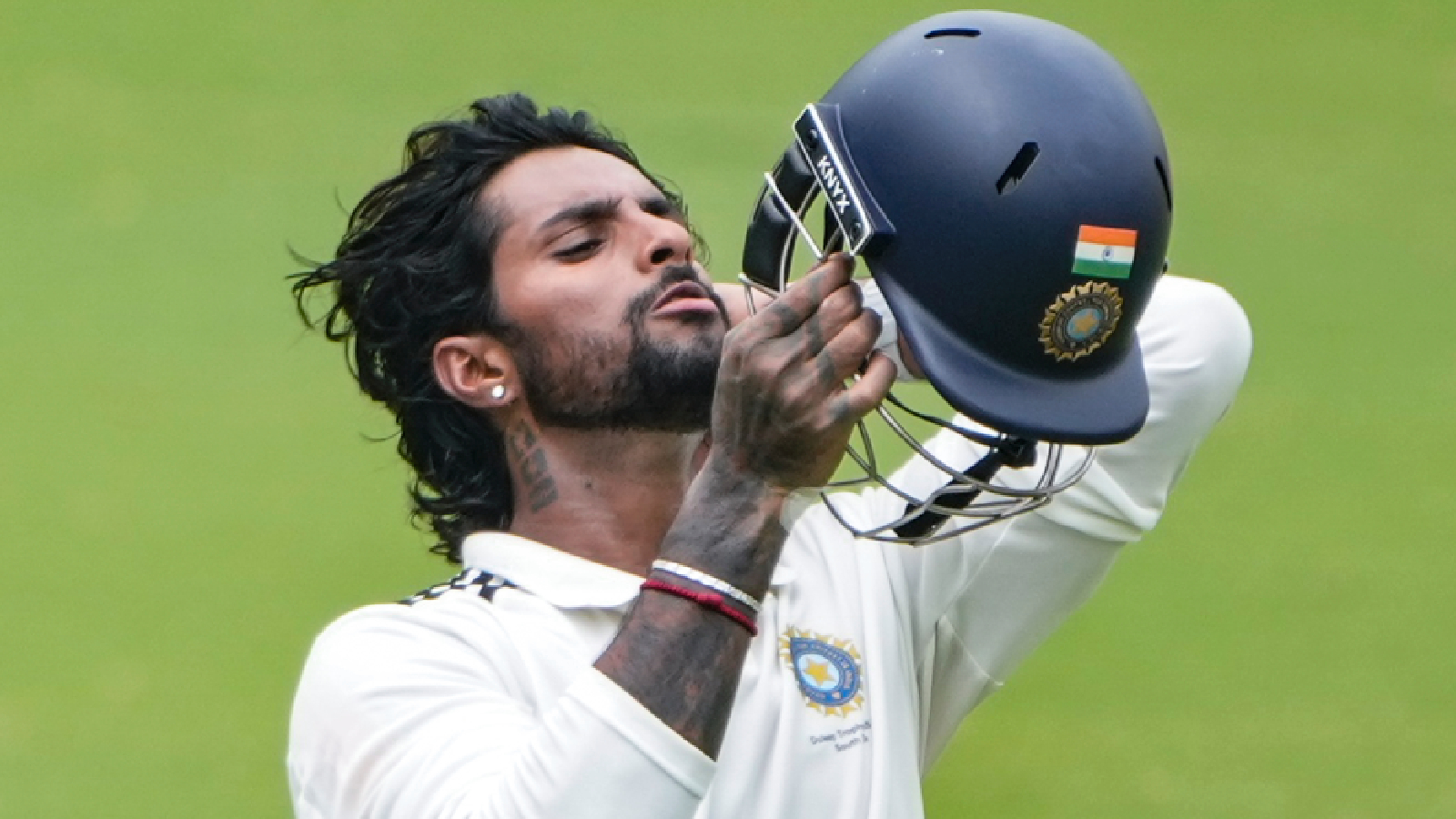South Zone's Tilak Varma on day 4 of the Duleep Trophy 2026-27 final cricket match between South Zone and East Zone, in Chennai, Tamil Nadu, Wednesday, Sept. 9, 2026.