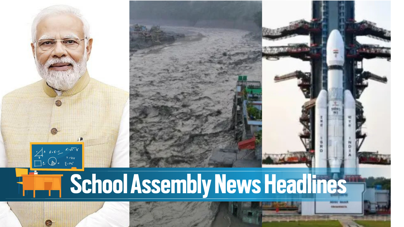 Today News Headlines for School Assembly, September 3, 2026: ISRO all set to launch satellite EOS-05