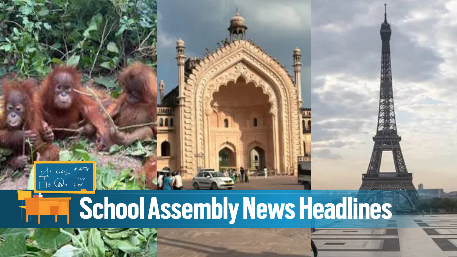Today News Headlines for School Assembly, September 9, 2026: Five baby orangutans found in Odisha, probe underway Today News Headlines for School Assembly, September 9, 2026: Five baby orangutans found in Odisha, probe underway