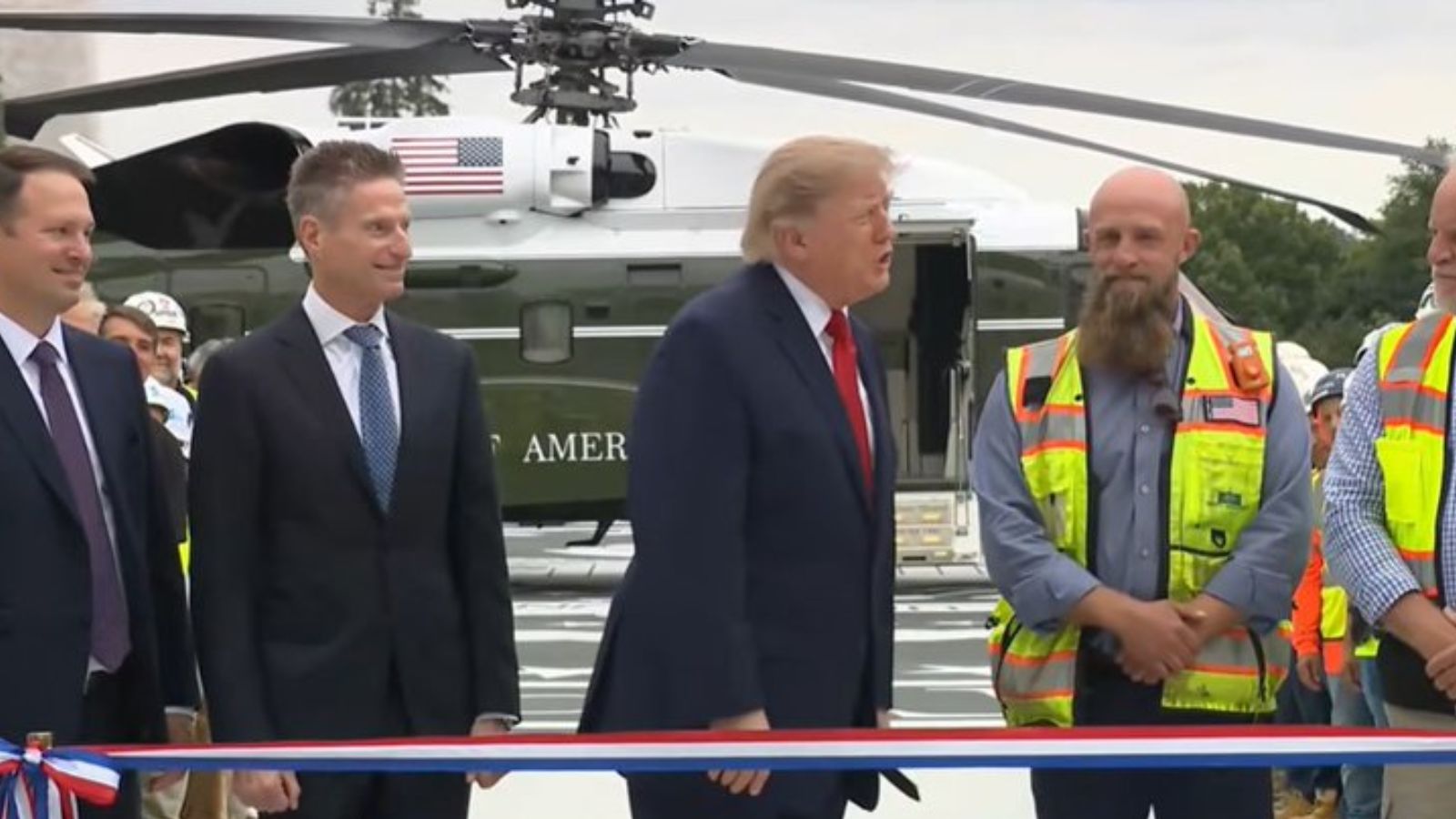 Trump’s speech drowned out as US TV networks boycott White House coverage