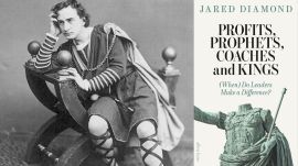 Hamlet Test: Edwin Booth essaying Hamlet; Jared Diamond's Profits, Prophets, Coaches, and Kings. (Photo: Wikimedia/Amazon)